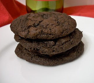 Triple Chocolate Red Wine Cookies