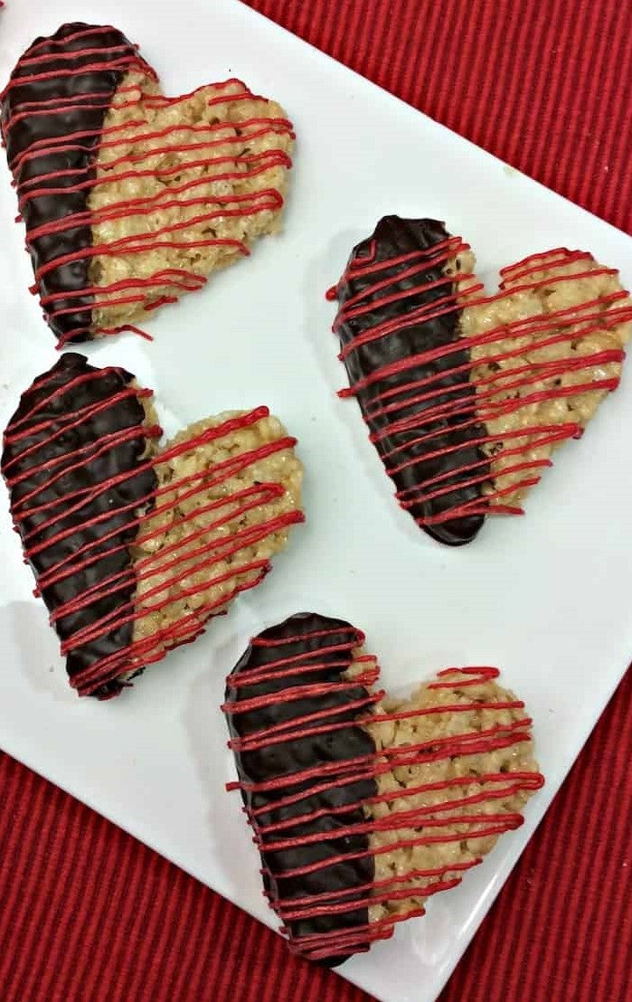 Krispie Crunchie Hearts